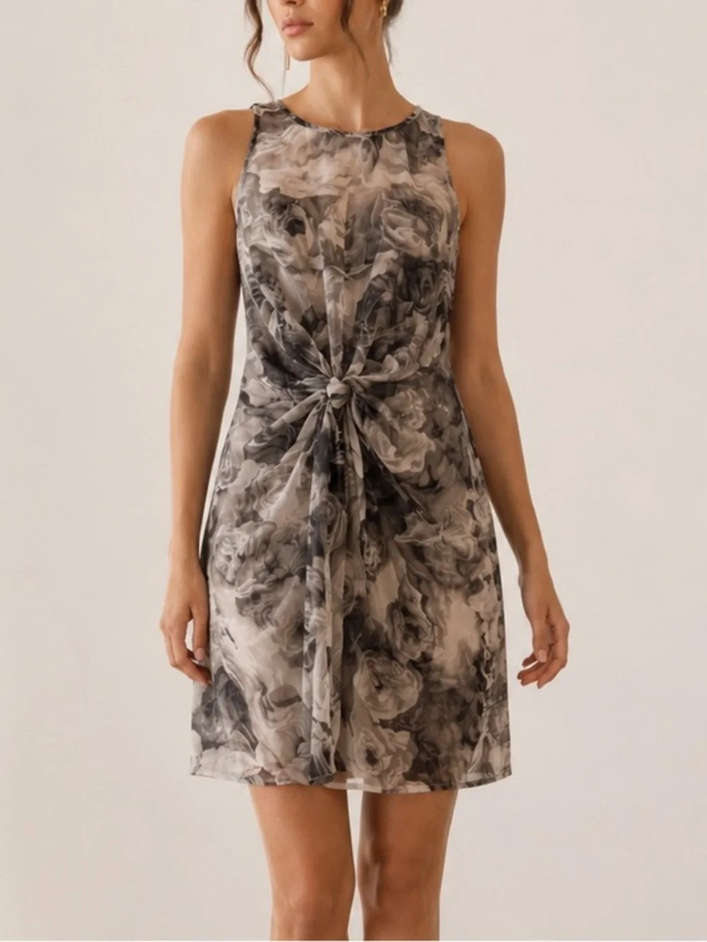 white linen dress midi Hemming Linen Midi Dress White main image 0